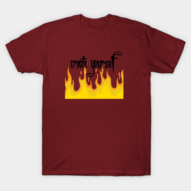 fiery motivation T-Shirt by munatisuto